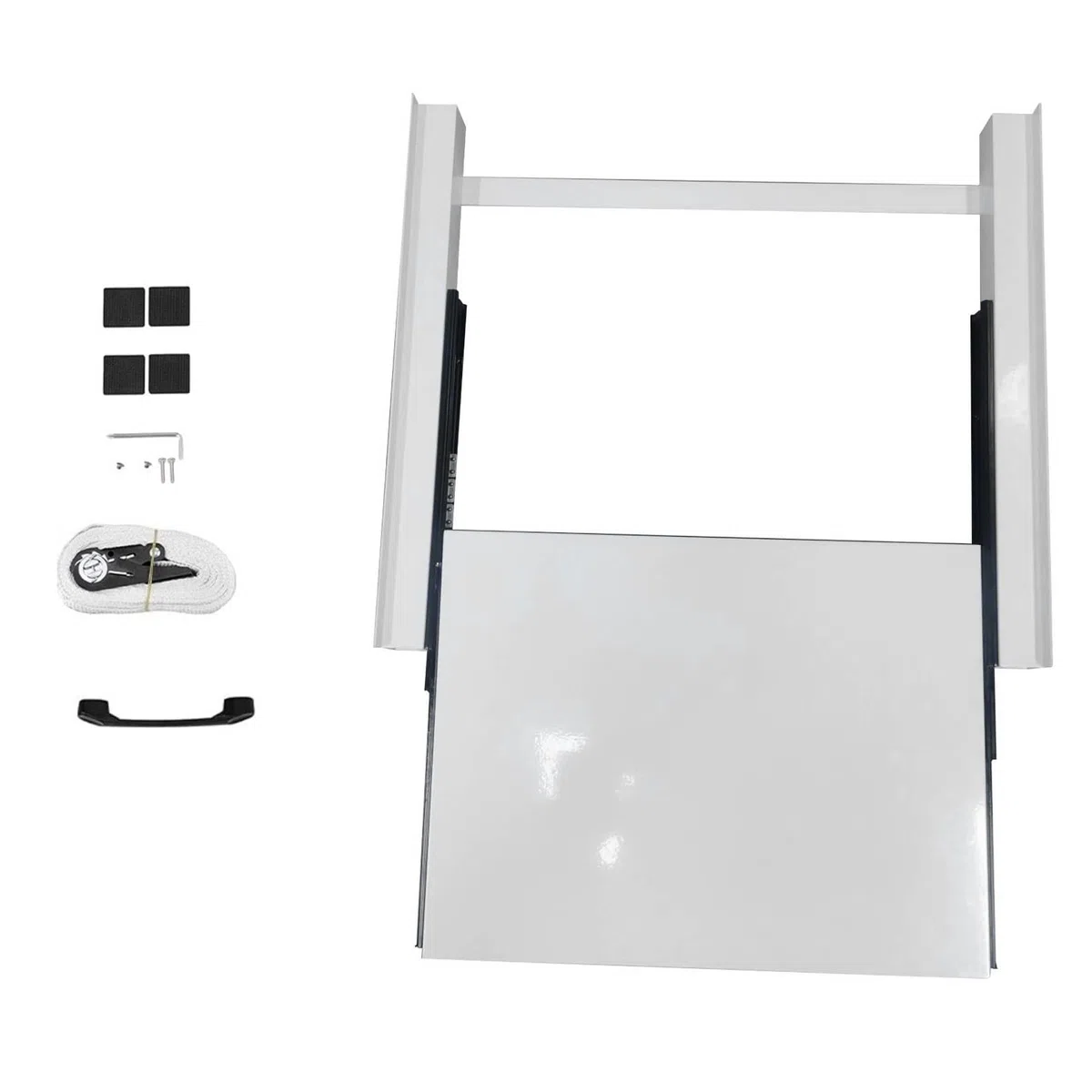 Yctze Kit Supporto Lavatrice Asciugatrice con Ripiano Estraibile 60cm, per