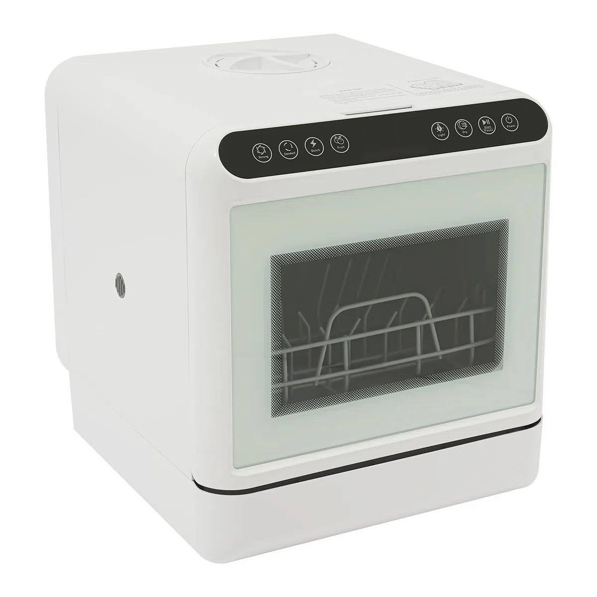 Lavastoviglie, lavapavimenti da tavolo, mini lavapiatti con serbatoio dell'acqua da 6 l, 1100 W, 4 programmi, asciugatura ad aria calda, 72 ℃, compatto per 4-6 persone