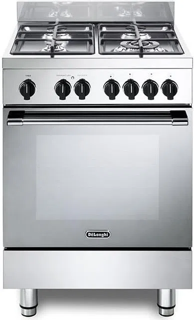 GEMMA 66 ML - Cucina a gas con forno elettrico, 60x60 cm, Inox, 4 fuochi