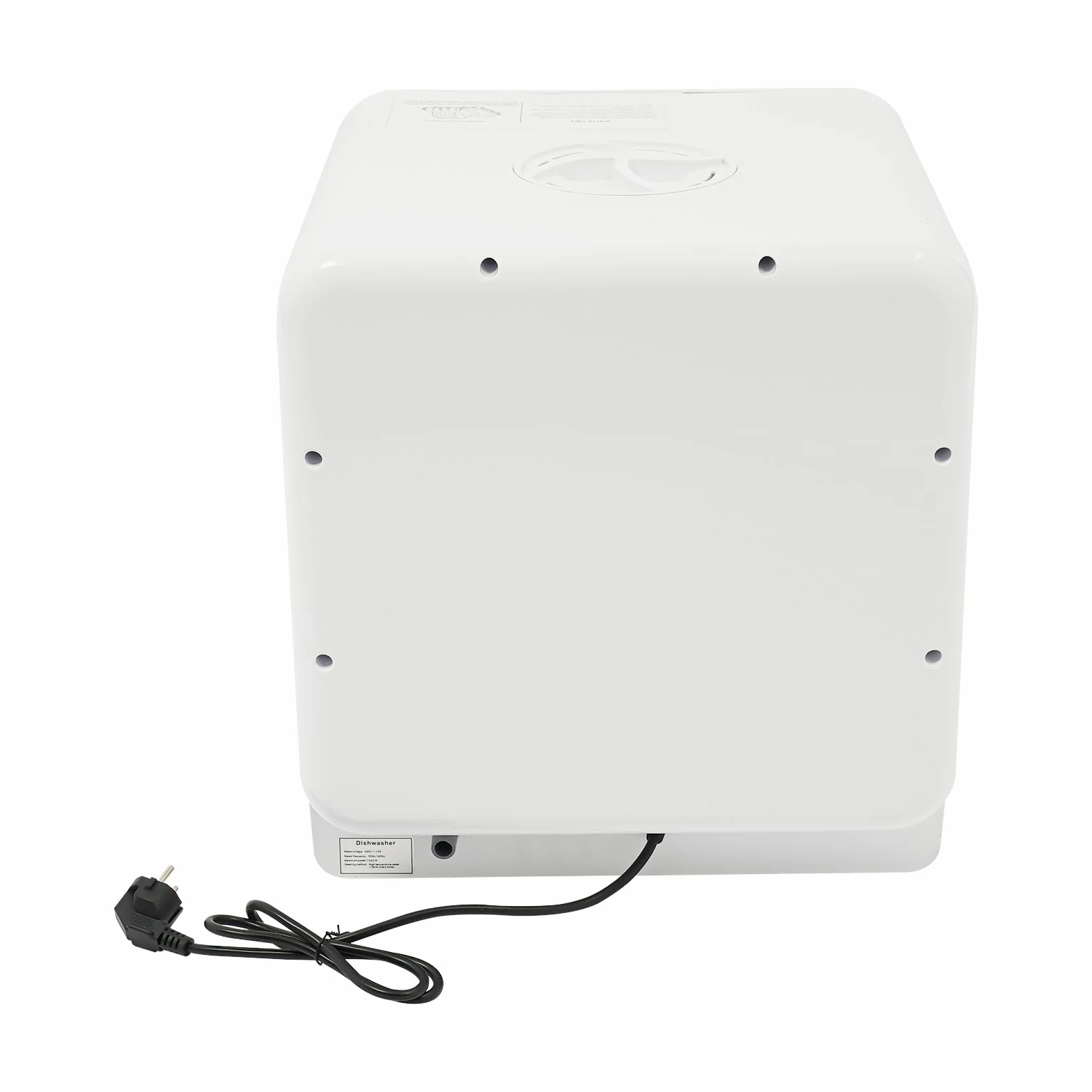 Lavastoviglie, lavapavimenti da tavolo, mini lavapiatti con serbatoio dell'acqua da 6 l, 1100 W, 4 programmi, asciugatura ad aria calda, 72 ℃, compatto per 4-6 persone