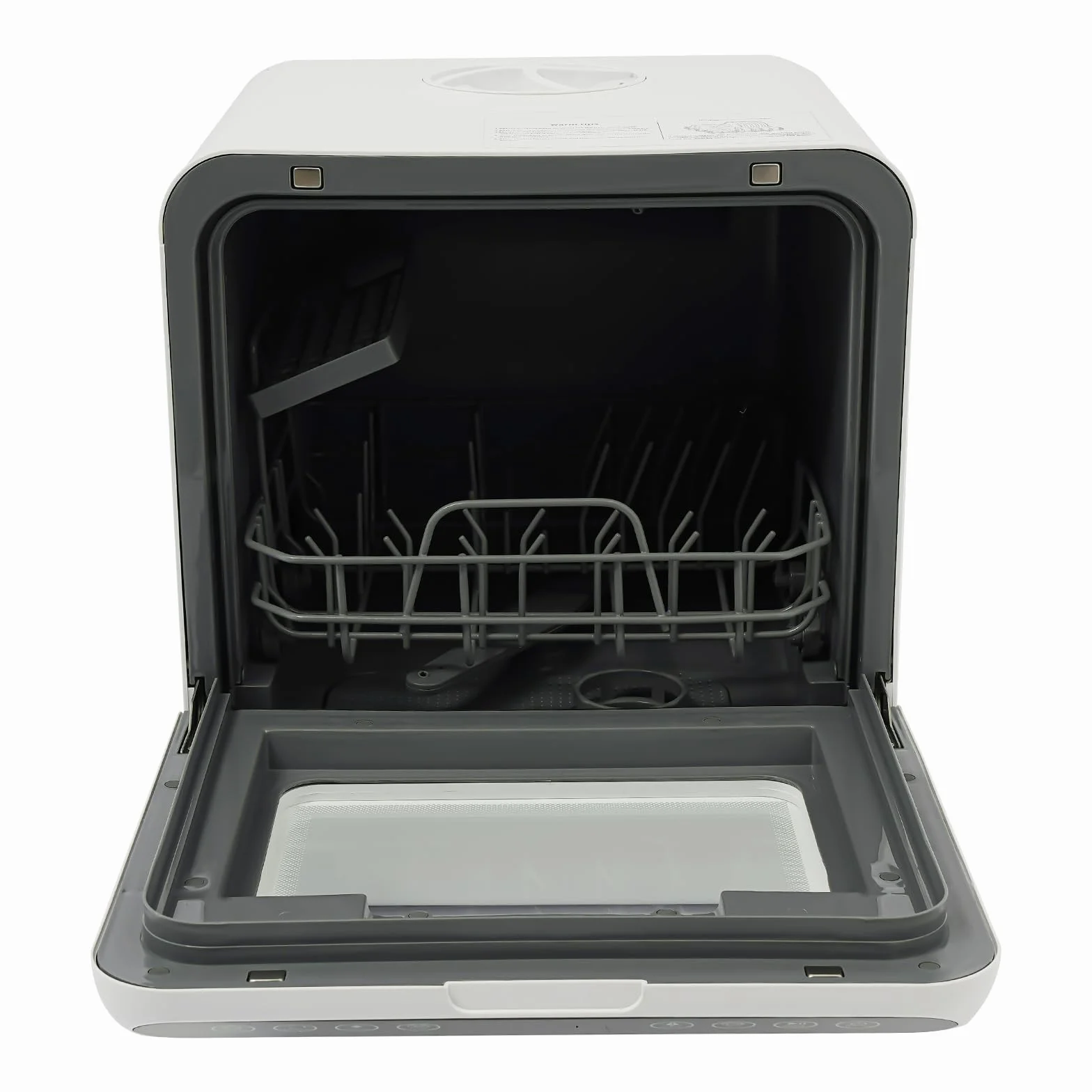 Lavastoviglie, lavapavimenti da tavolo, mini lavapiatti con serbatoio dell'acqua da 6 l, 1100 W, 4 programmi, asciugatura ad aria calda, 72 ℃, compatto per 4-6 persone