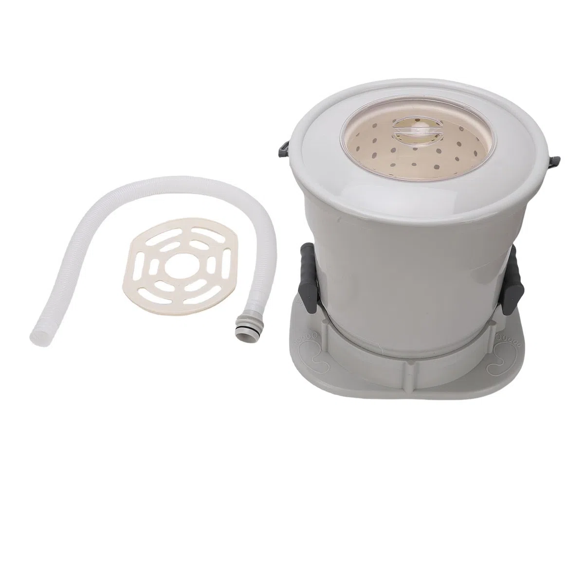 Centrifuga Manuale, Essiccatore per Vestiti Portatile Non Elettrico di Grande capacità da 3,17 Galloni, Lavatrice Compatta con Coperchio Superiore Trasparente e Tubo di Drenaggio da 4,9