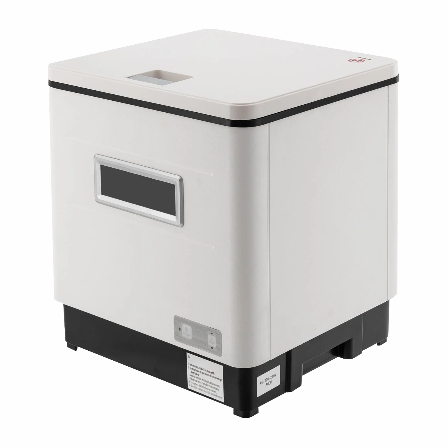 Lavastoviglie da tavolo, in acciaio inox, per piccole cucine, 1500 W, 60 l, colore: bianco
