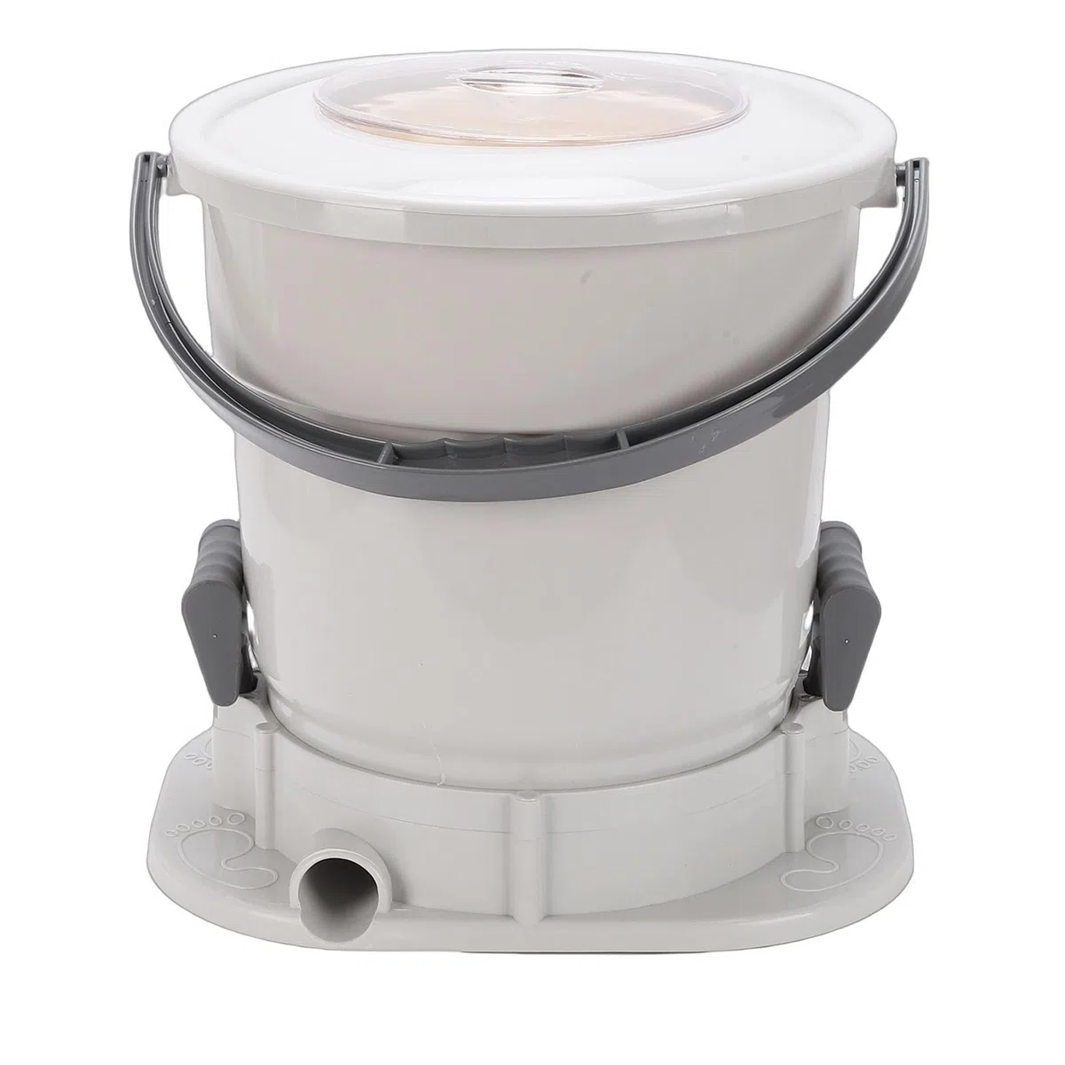 Centrifuga Manuale, Essiccatore per Vestiti Portatile Non Elettrico di Grande capacità da 3,17 Galloni, Lavatrice Compatta con Coperchio Superiore Trasparente e Tubo di Drenaggio da 4,9
