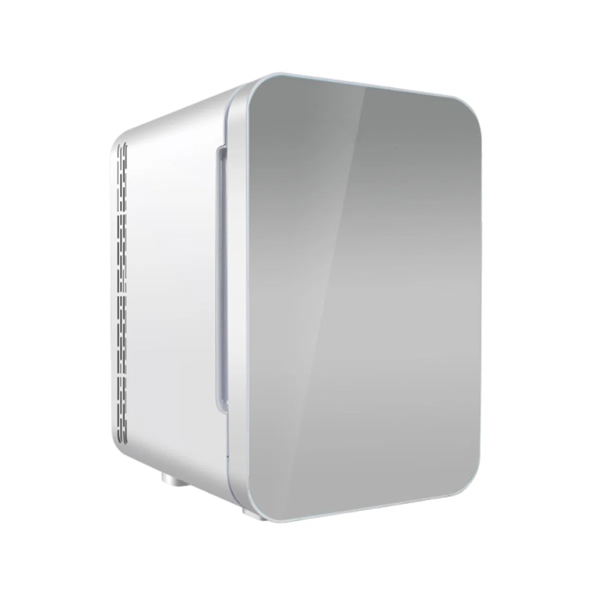 Frigorifero Da Banco Compatto Mini Frigorifero 22L a Porta Singola, Frigo Multifunzione per Bevande, Alimenti E Cosmetici(Silver)