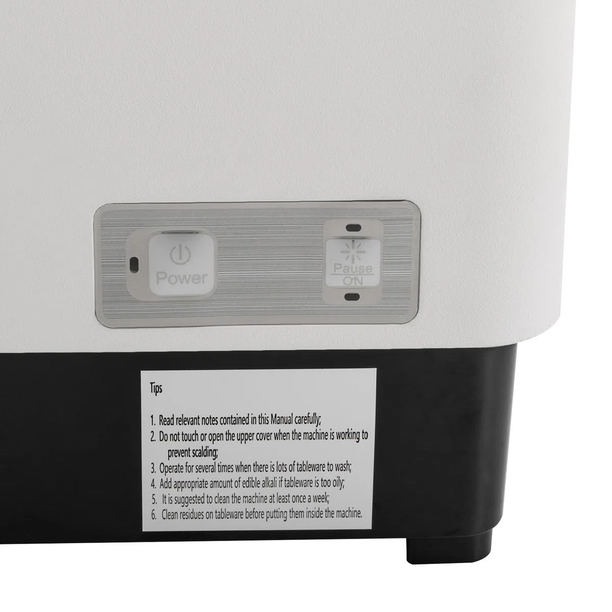 Mini lavastoviglie, 1500 W, piccola lavastoviglie, 60 l, per casa, appartamenti, dormitori, bianco